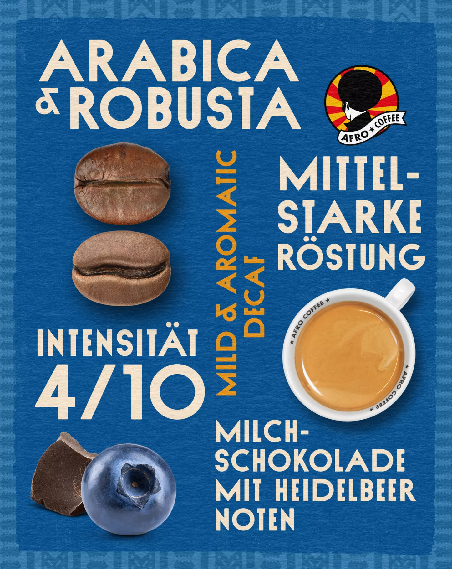 Afro Coffee Mild & Aromatic Decaf BIO