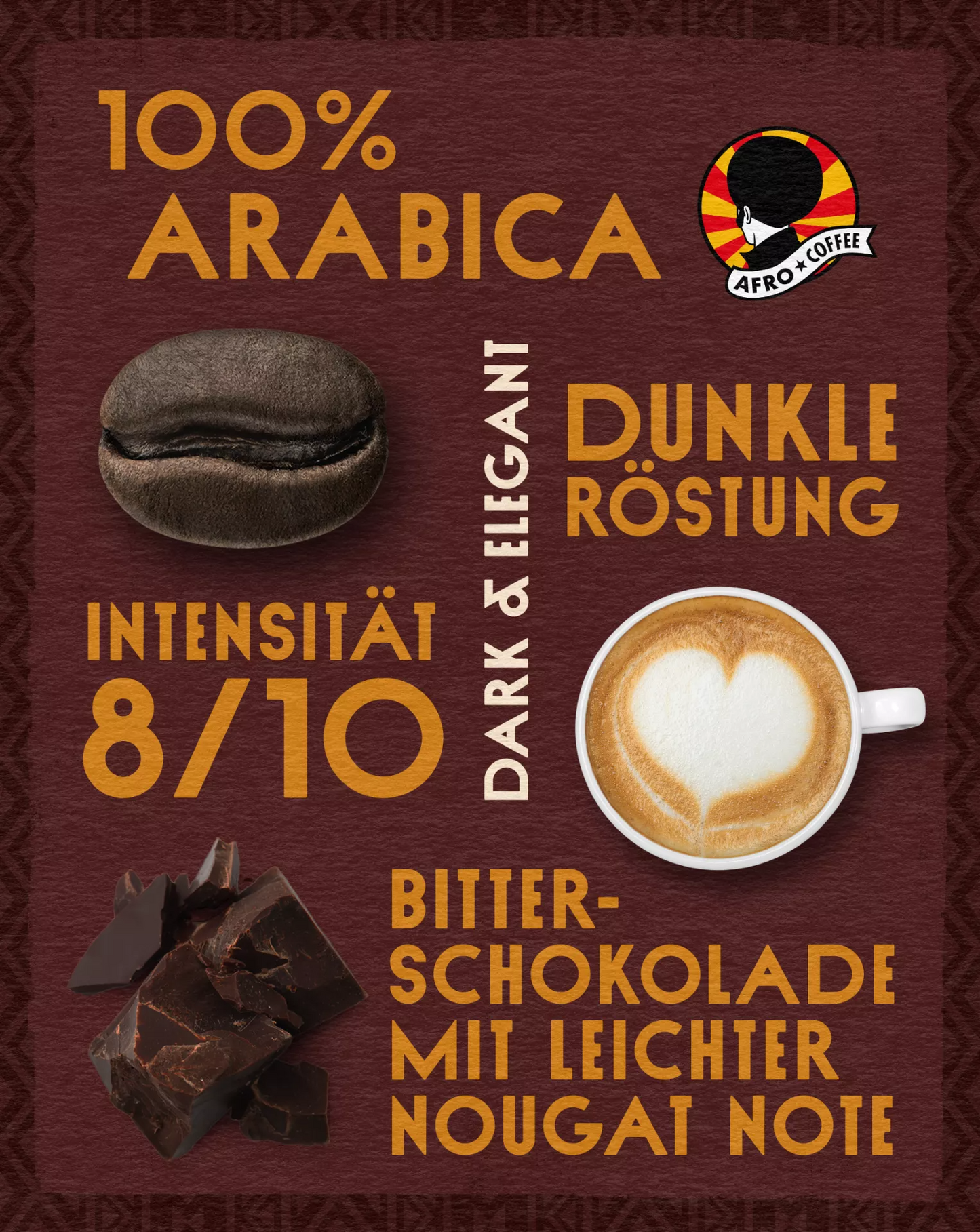 Afro Coffee Dark & Elegant BIO